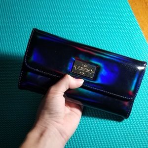 Nanette Lepore Blue Holographic Wallet